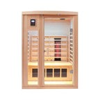Orien Premium 2-Person Low EMF FAR-Infrared Heat Wood Home Personal Spa Sauna With Ceramic Heaters (SAK25714)