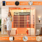 Thermora Seville 4-Person Low EMF Canadian Hemlock Infrared Sauna With Bluetooth (SAK29571)