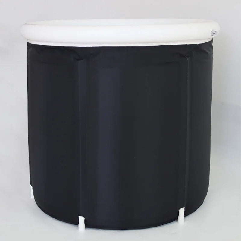 Large Ice Bath Tub Outdoor with Portable Bathtub Athletes Cold Water Therapy Tub Folding Bath Bucket PVC Spa Bathtub