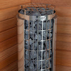 Harvia Cilindro UL Certified Electric Sauna Heater With Xenio CX45 Digital Control Panel & Sauna Stones [PC60/80/90/110E] (SAK86571)