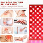 LED Red Light Therapy Panel Lamp for Facial anti Aging Skin Care Beauty 225 LED Light Body Pain Relief Physical Therapy Tools