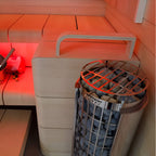 Harvia Cilindro UL Certified Electric Sauna Heater With Xenio CX45 Digital Control Panel & Sauna Stones [PC60/80/90/110E] (SAK86571)