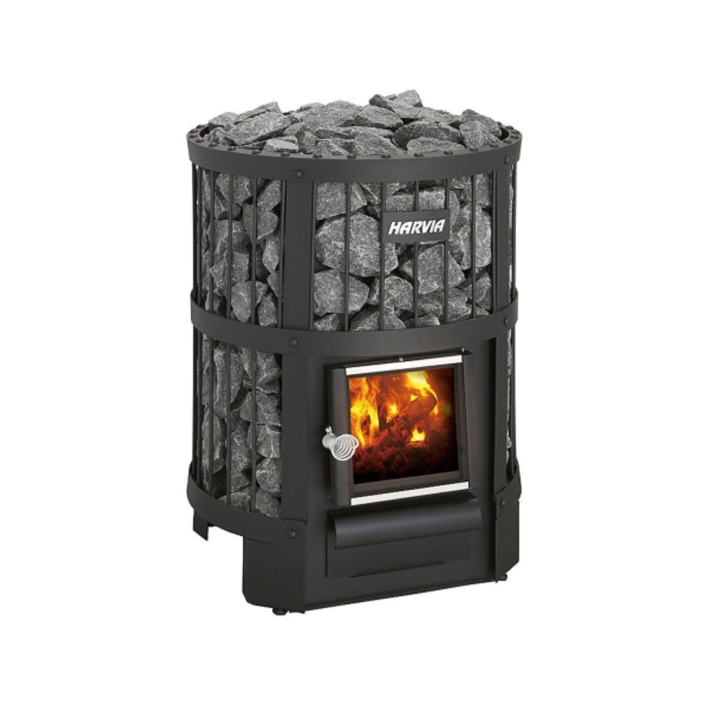 Harvia Legend 150 BK 16kW Wood Burning Sauna Stove Package [LGND-PKG-BK-WH] (SAK82047)