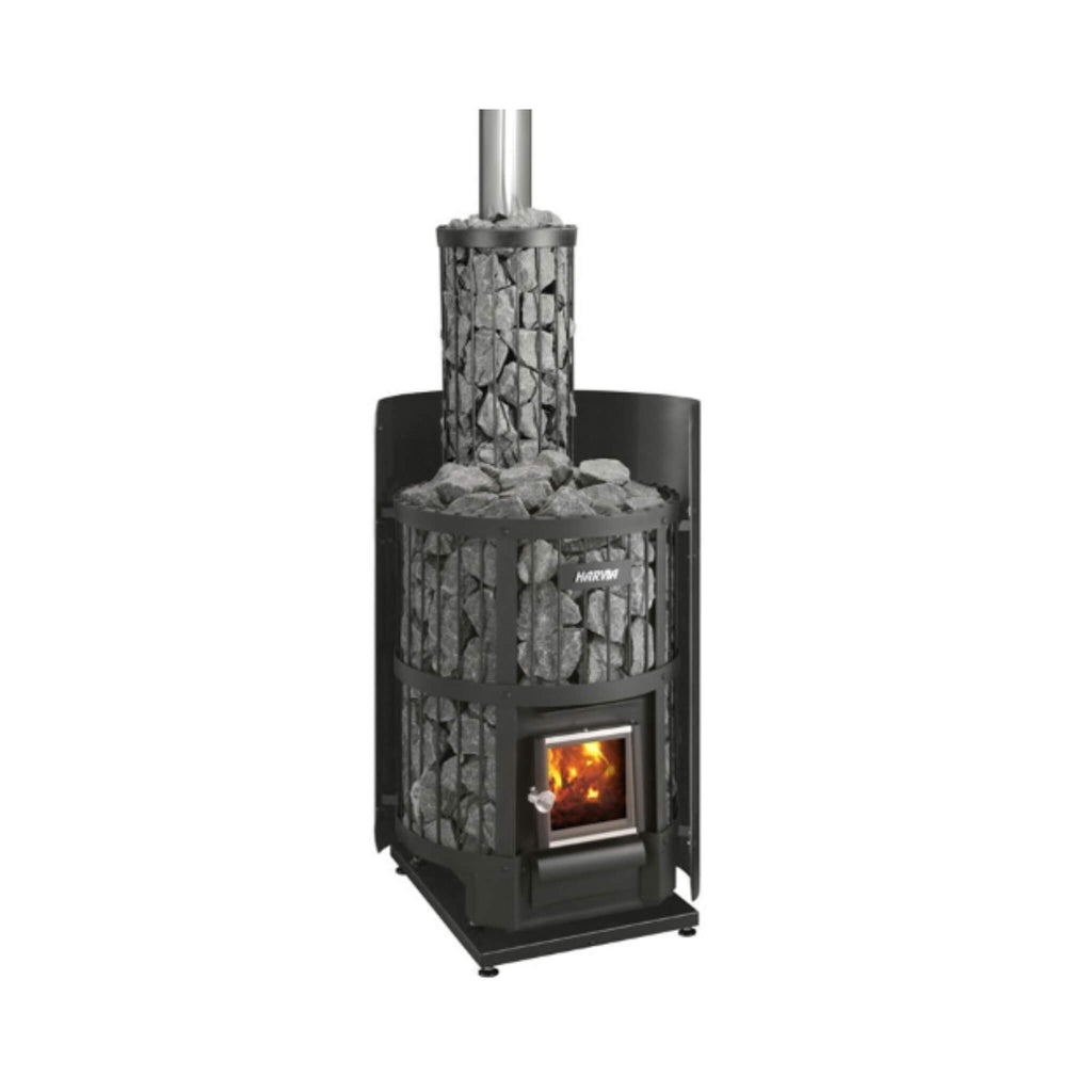 Harvia Legend 150 16KW Wood-Burning Sauna Stove Package [LGND-PKG-BK/SS] (SAK65148)