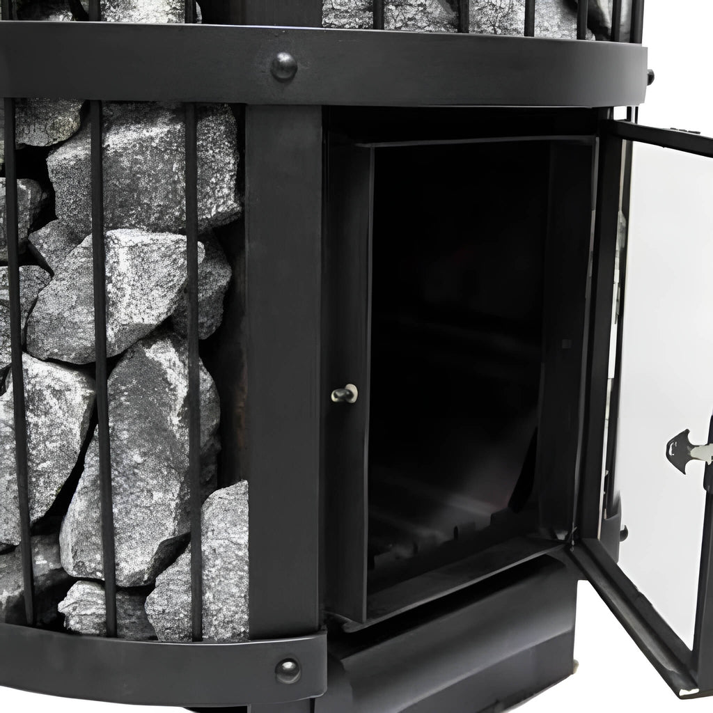 Harvia GreenFlame Legend 240 Wood Sauna Stove with Sauna Stones, 15.9KW
