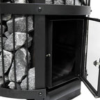 Harvia GreenFlame Legend 240 Wood Sauna Stove with Sauna Stones, 15.9KW