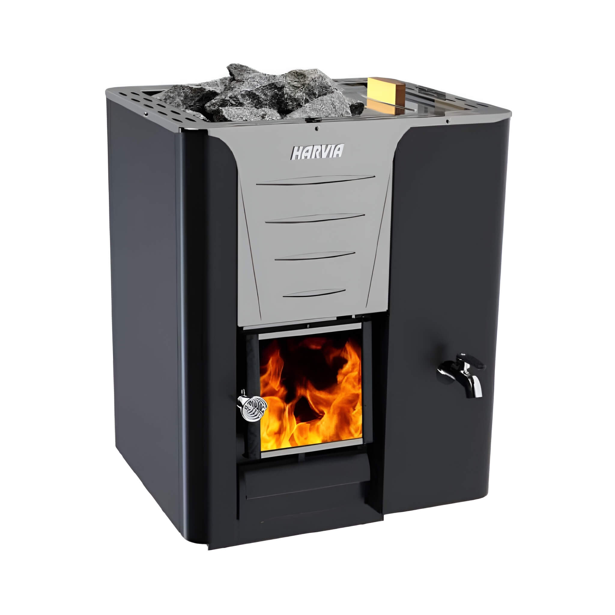 Harvia Pro 20 LS/RS 24.1KW Sauna Wood Stove with Water Tank & Sauna Stones