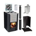 Harvia Pro 20 WH Wood Burning Sauna Stove Package 24kW [PRO20-PKG-SS/BK-WH] (SAK37165)