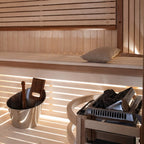 Harvia Topclass KV Stainless Steel Sauna Heater With Built-In Temperature Controls & Sauna Stones [JKV45/60/80] (SAK31695)