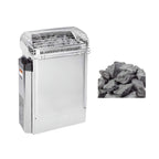 Harvia Topclass KV Stainless Steel Sauna Heater With Built-In Temperature Controls & Sauna Stones [JKV45/60/80] (SAK31695)