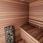 Huum Cliff Mini 4 3.5KW Electric Sauna Heater with Digital Controller & Sauna Stones