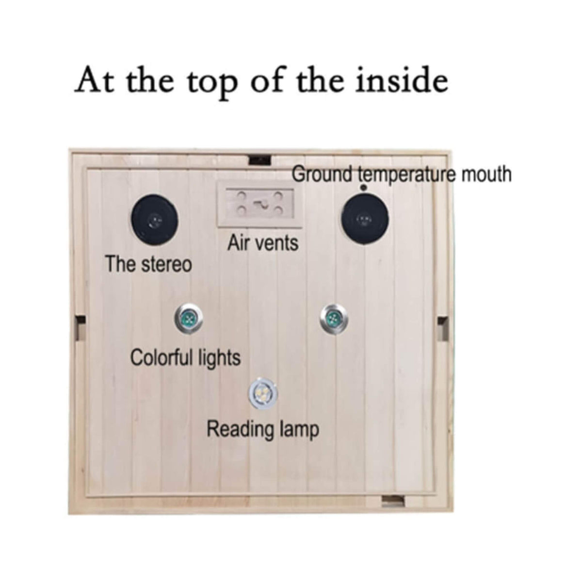 Ivara Luxury 2-Person Hemlock Wood FAR Infrared Sauna Room W/ Glass Door