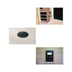 Ivara Luxury 2-Person Hemlock Wood FAR Infrared Sauna Room W/ Glass Door