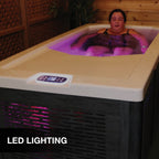 CSC 1000 Premium Cold Plunge Spa Tub with Built-In Ozone and Multi-Colored Exterior Lighting