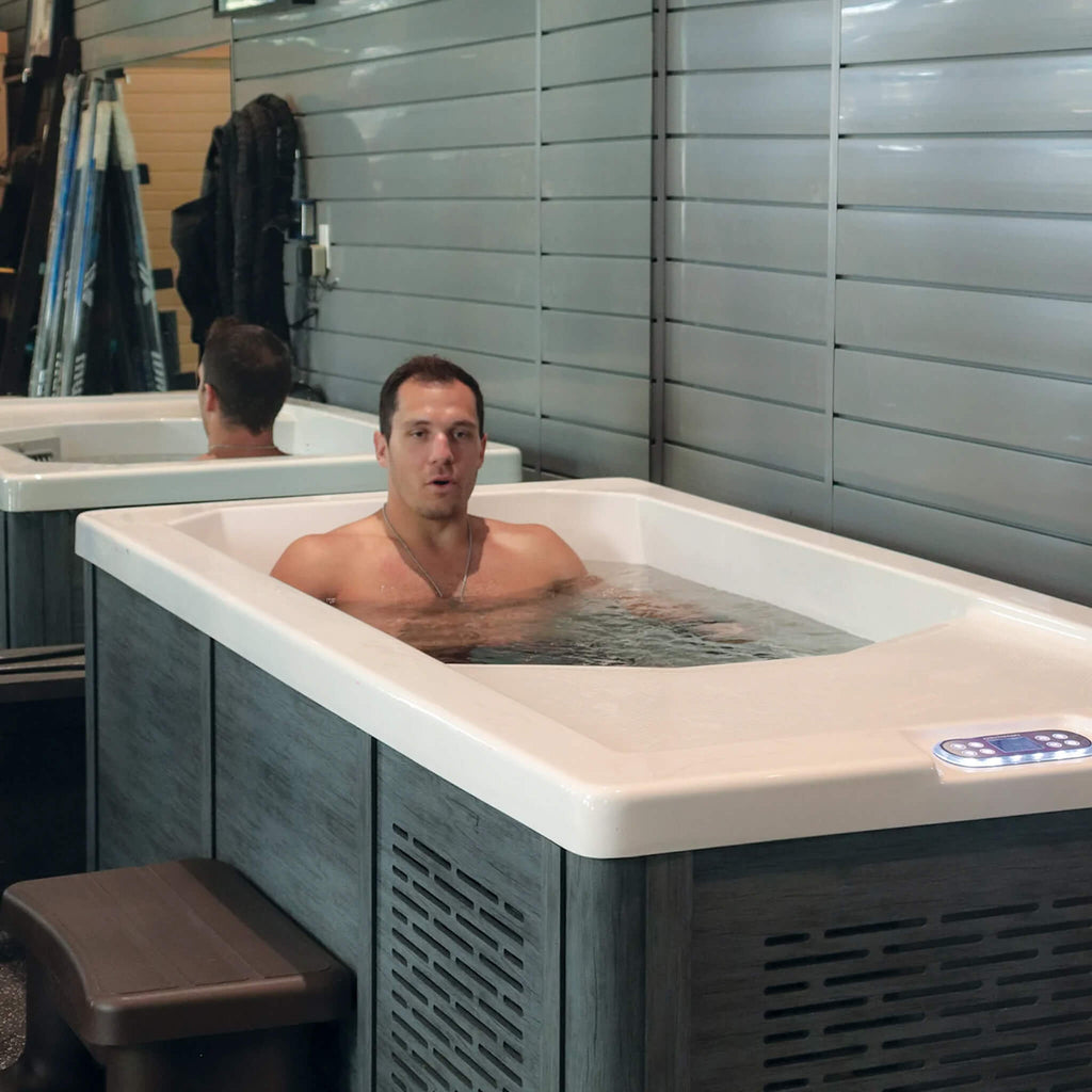CSC 1000 Premium Cold Plunge Spa Tub with Built-In Ozone and Multi-Colored Exterior Lighting