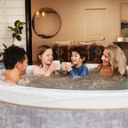 MSpa Cocoon Verto Series Six-Person Inflatable Round Hot Tub with Hydro Massage