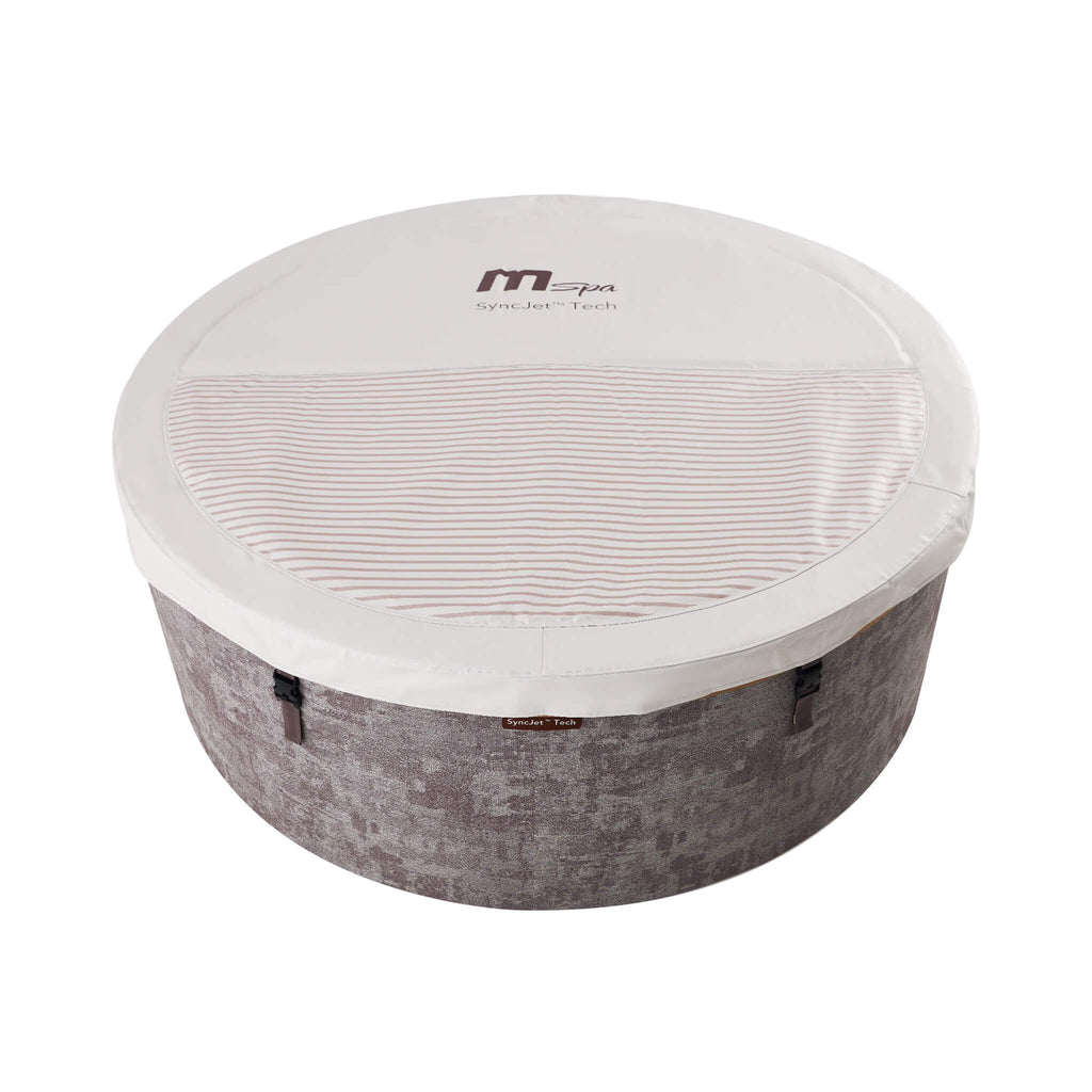 MSpa Cocoon Verto Series Six-Person Inflatable Round Hot Tub with Hydro Massage