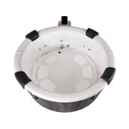 MSpa Denver Frame Series Six-Person Inflatable Round Hot Tub with Hydro Massage