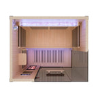 Thermora Pandora Premium 2-Person Indoor Infrared Sauna With Red Light Therapy And Himalayan Salt Rocks (SAK67305)