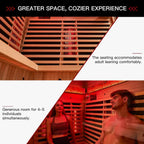 Rövia Ember 4-Person Full-Spectrum Infrared Sauna With Himalayan Salt Panels [Made-To-Order] (SAK80537)