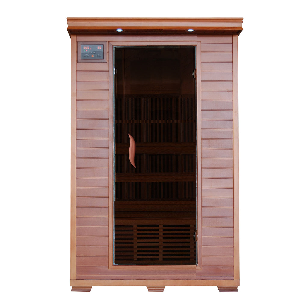 Yukon 2-Person Cedar Infrared Sauna with 6 Carbon Heaters