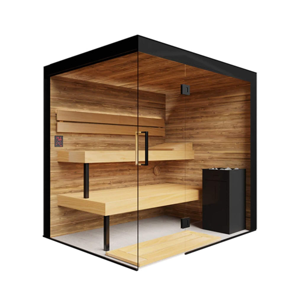 ThermaSol Lumaria 2-5 Person Indoor Glass Sauna Cabin
