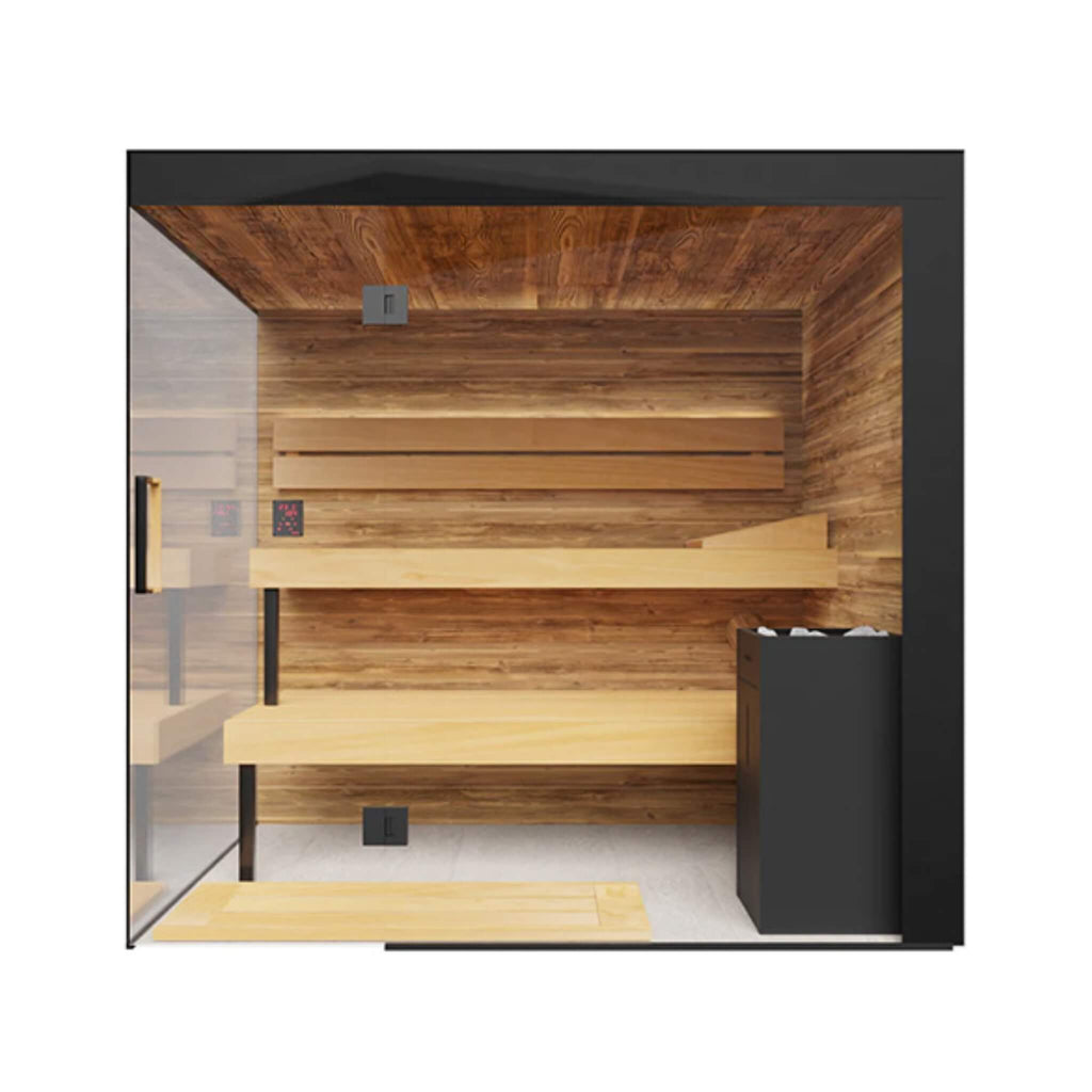 ThermaSol Lumaria 2-5 Person Indoor Glass Sauna Cabin
