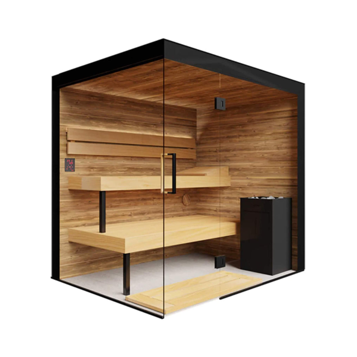 ThermaSol Lumaria 2-5 Person Indoor Glass Sauna Cabin