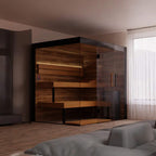 ThermaSol Lumaria 2-5 Person Indoor Glass Sauna Cabin