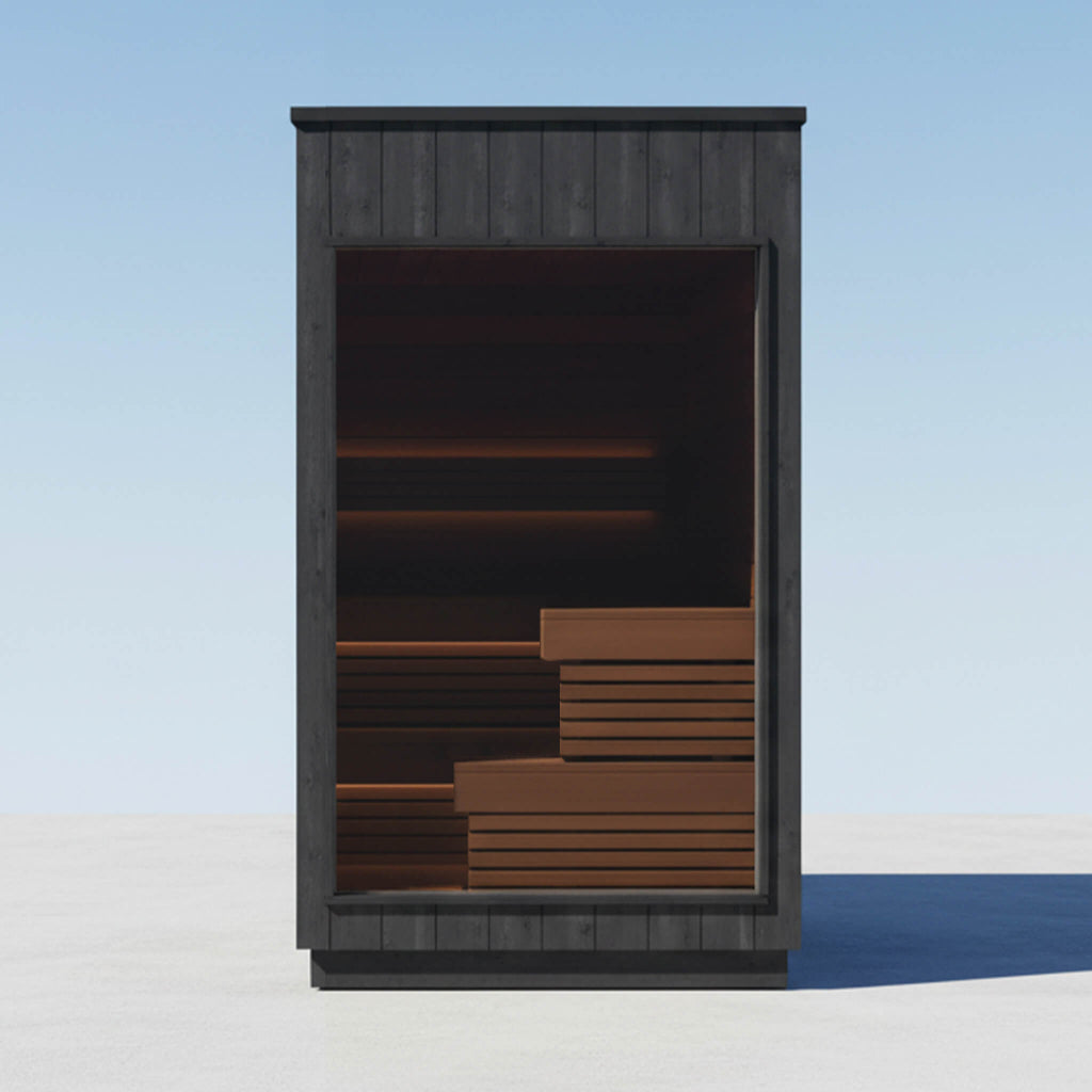 ThermaSol Nordic Misty 2-5 Person Fully-Assembled Outdoor Modular Sauna Cabin [Made-To-Order]