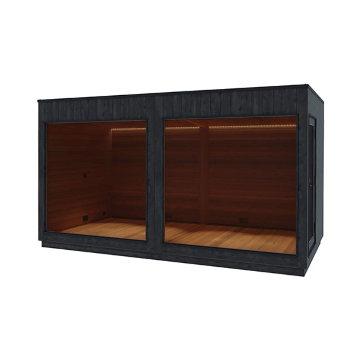 ThermaSol Nordic Misty XL 1-Entrance Outdoor Sauna Lounge [Made-To-Order]