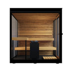 ThermaSol Vue 4-Person Outdoor Mirrored Glass Sauna [Made-To-Order]