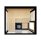 ThermaSol Vue 4-Person Outdoor Mirrored Glass Sauna [Made-To-Order]