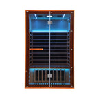 Thermora Fontaine 2-Person Luxury Canadian Hemlock Infrared Sauna With Glass Front (SAK97216)