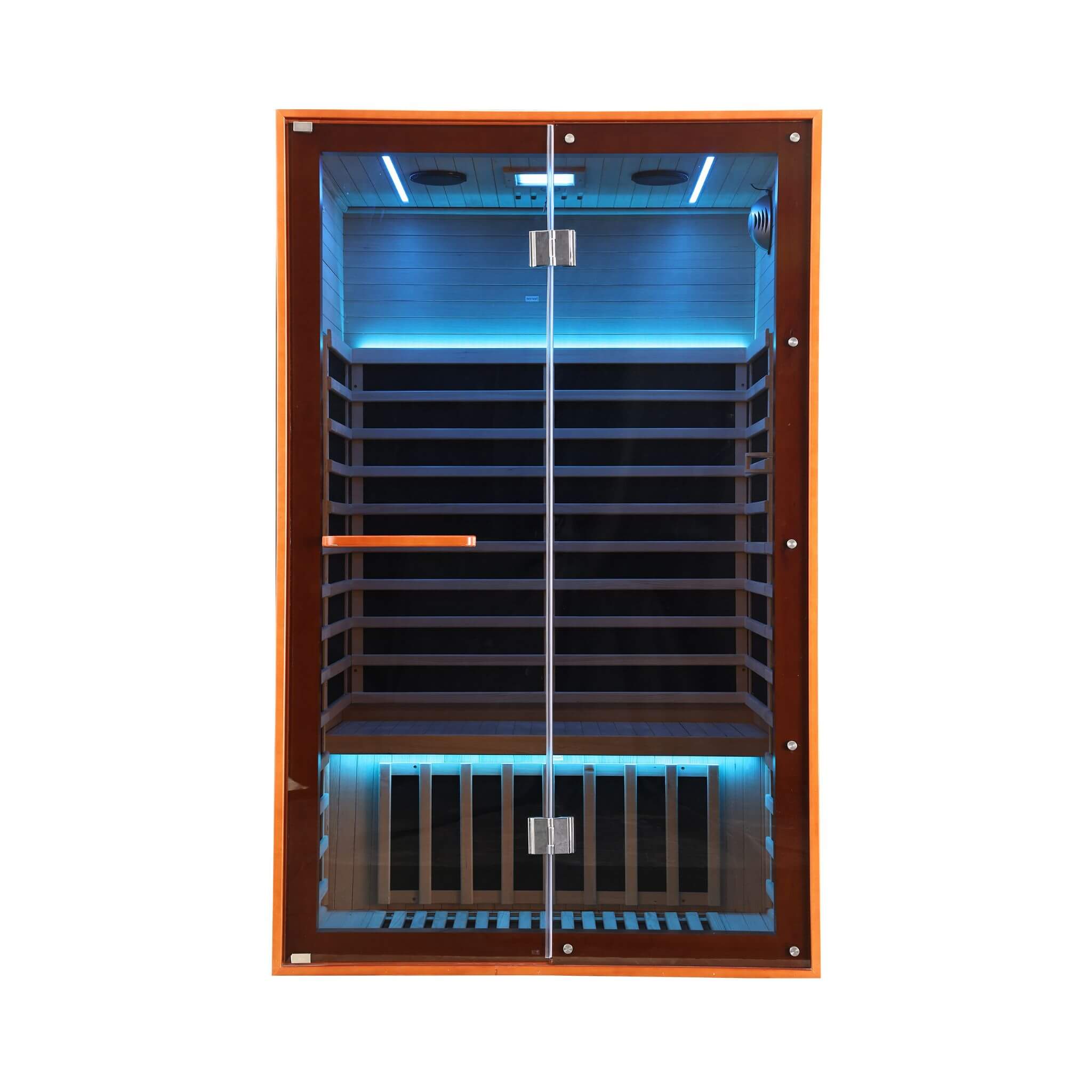 Thermora Fontaine 2-Person Luxury Canadian Hemlock Infrared Sauna With Glass Front (SAK97216)