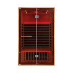 Thermora Fontaine 2-Person Luxury Canadian Hemlock Infrared Sauna With Glass Front (SAK97216)