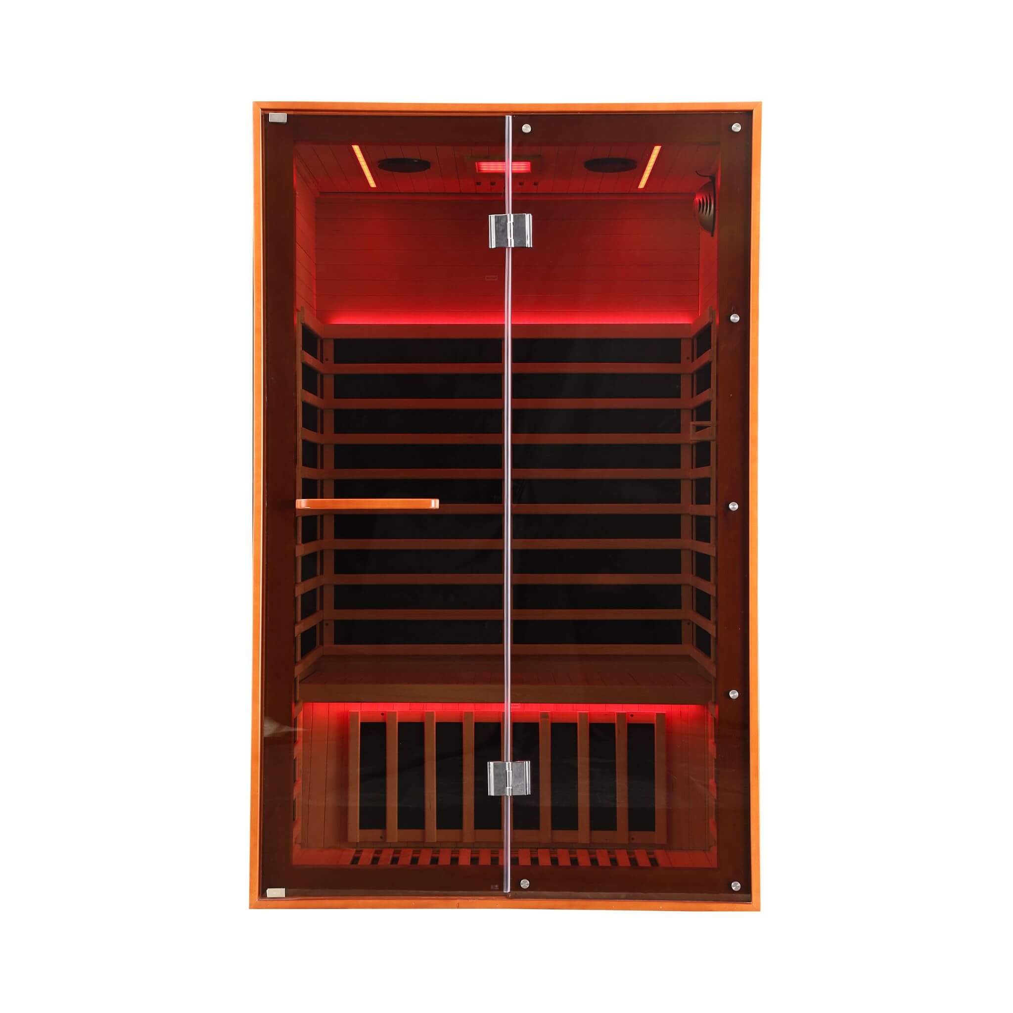 Thermora Fontaine 2-Person Luxury Canadian Hemlock Infrared Sauna With Glass Front (SAK97216)