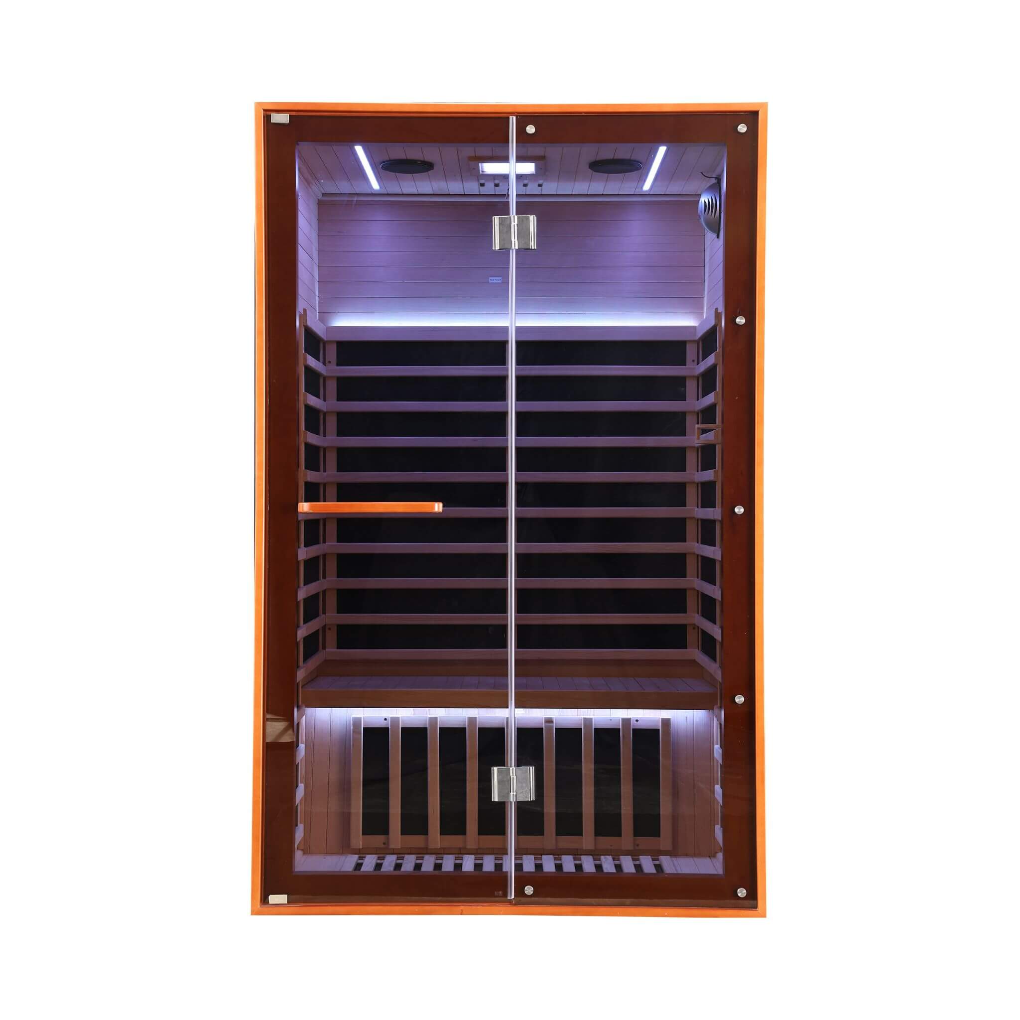 Thermora Fontaine 2-Person Luxury Canadian Hemlock Infrared Sauna With Glass Front (SAK97216)