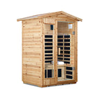 Thermora Vexa 2-Person Outdoor Infrared Sauna With Bluetooth Audio And LED Lighting (SAK28694)